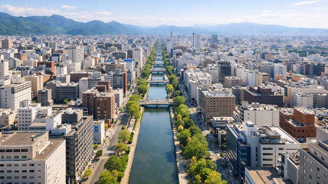 碁盤の目を体感できる札幌の代表スポット:大通公園や創成川周辺に広がる札幌の整った街並み
