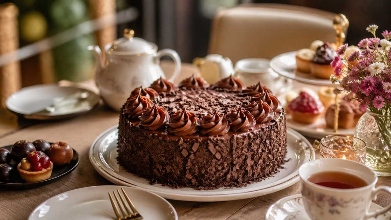 ホールケーキを囲んで楽しむご褒美時間を表現した写真