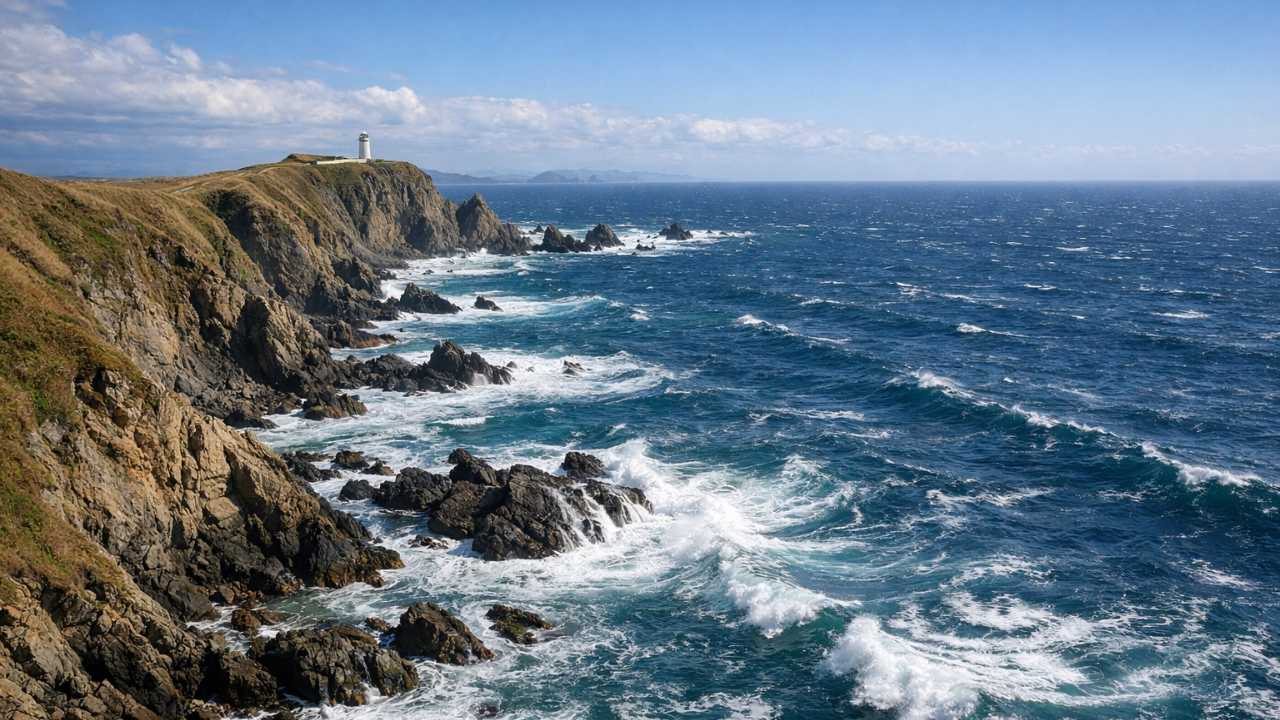 北海道の襟裳岬をモチーフにしたブログ用アイキャッチ