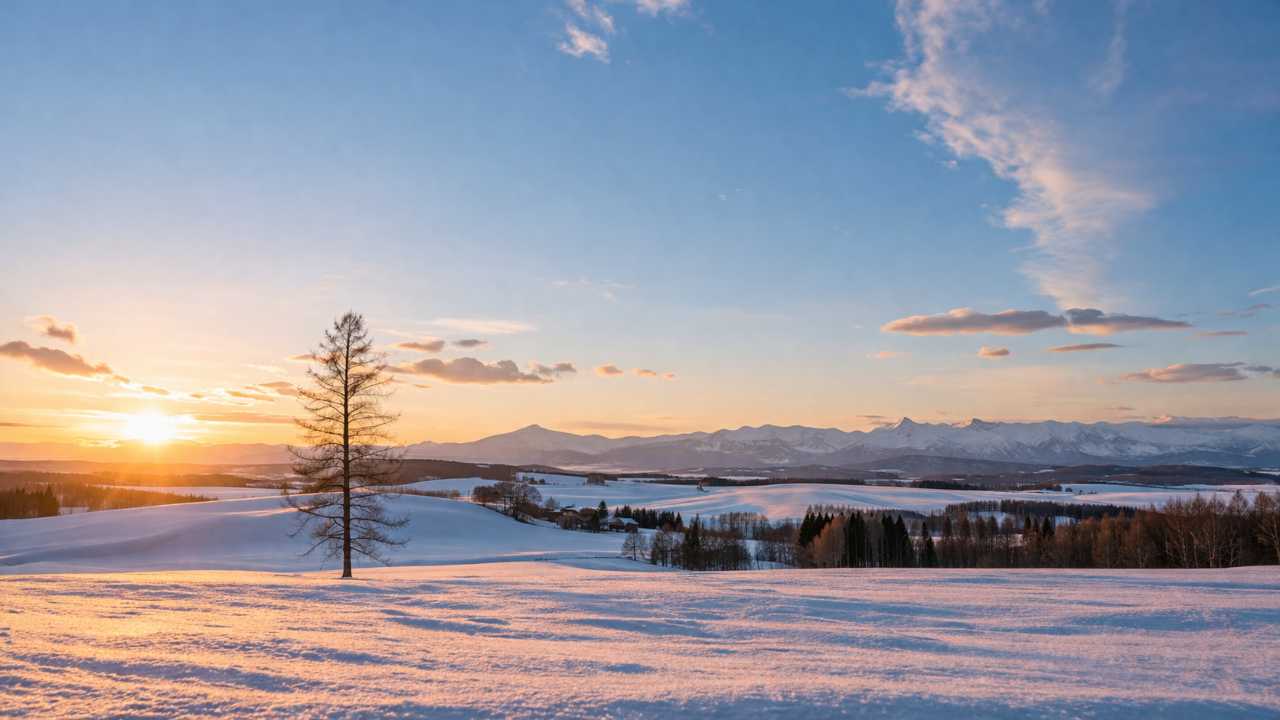 美瑛や道東を思わせる静かな自然景観